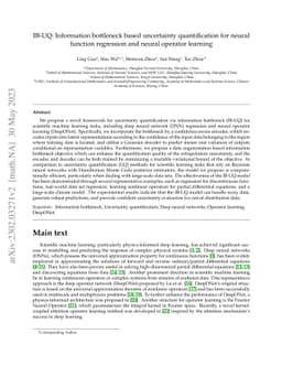 IB-UQ: Information bottleneck based uncertainty quantification for
  neural function regression and neural operator learning
