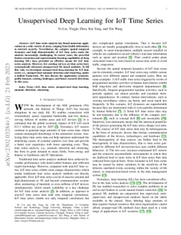 Unsupervised Deep Learning for IoT Time Series