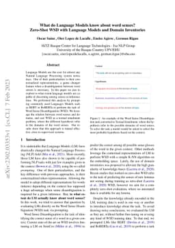 What do Language Models know about word senses? Zero-Shot WSD with
  Language Models and Domain Inventories