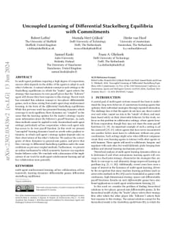 Uncoupled Learning of Differential Stackelberg Equilibria with
  Commitments