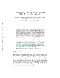 Look Around and Learn: Self-Training Object Detection by Exploration