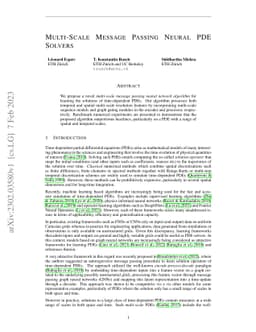 Multi-Scale Message Passing Neural PDE Solvers