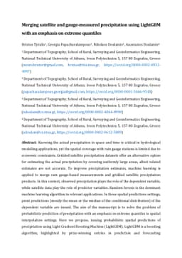 Merging satellite and gauge-measured precipitation using LightGBM with
  an emphasis on extreme quantiles