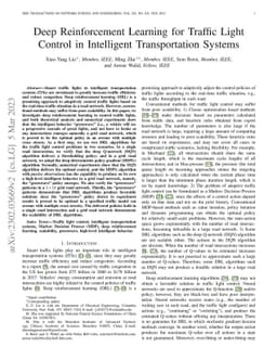 Deep Reinforcement Learning for Traffic Light Control in Intelligent Transportation Systems