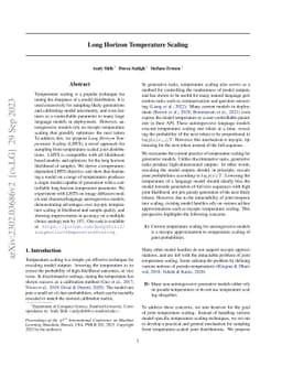 Long Horizon Temperature Scaling