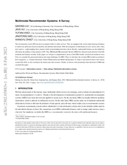 Multimodal Recommender Systems: A Survey