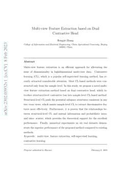 Multi-view Feature Extraction based on Dual Contrastive Head