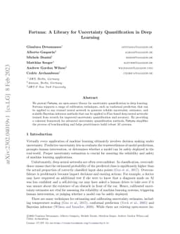 Fortuna: A Library for Uncertainty Quantification in Deep Learning