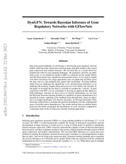 DynGFN: Towards Bayesian Inference of Gene Regulatory Networks with
  GFlowNets