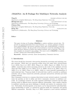 rMultiNet: An R Package For Multilayer Networks Analysis