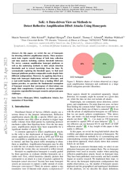 SoK: A Data-driven View on Methods to Detect Reflective Amplification
  DDoS Attacks Using Honeypots