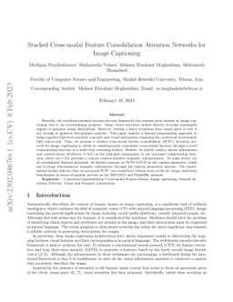Stacked Cross-modal Feature Consolidation Attention Networks for Image
  Captioning