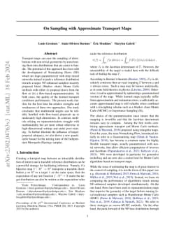 On Sampling with Approximate Transport Maps