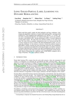 Long-Tailed Partial Label Learning via Dynamic Rebalancing