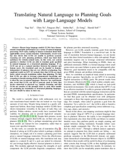 Translating Natural Language to Planning Goals with Large-Language
  Models