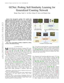 GCNet: Probing Self-Similarity Learning for Generalized Counting Network