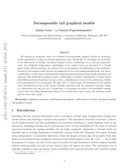 Decomposable Tail Graphical Models