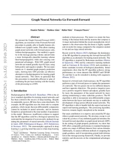 Graph Neural Networks Go Forward-Forward