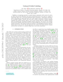Unbinned Profiled Unfolding