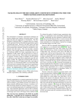 Tackling Bias in the Dice Similarity Coefficient: Introducing nDSC for
  White Matter Lesion Segmentation