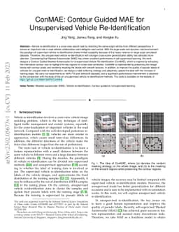 ConMAE: Contour Guided MAE for Unsupervised Vehicle Re-Identification