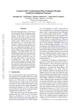 Counter-GAP: Counterfactual Bias Evaluation through Gendered Ambiguous
  Pronouns
