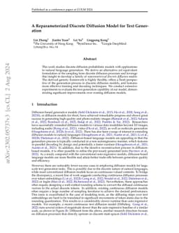 A Reparameterized Discrete Diffusion Model for Text Generation