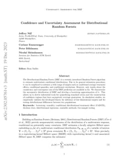 Confidence and Uncertainty Assessment for Distributional Random Forests