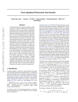 Vector Quantized Wasserstein Auto-Encoder
