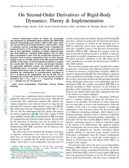 On Second-Order Derivatives of Rigid-Body Dynamics: Theory &
  Implementation
