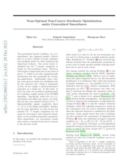 Near-Optimal Non-Convex Stochastic Optimization under Generalized
  Smoothness