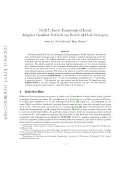 FedDA: Faster Framework of Local Adaptive Gradient Methods via Restarted
  Dual Averaging