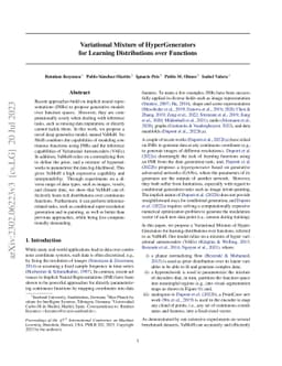 Variational Mixture of HyperGenerators for Learning Distributions Over
  Functions