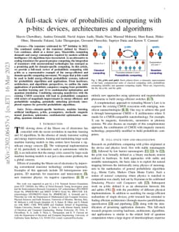A full-stack view of probabilistic computing with p-bits: devices,
  architectures and algorithms
