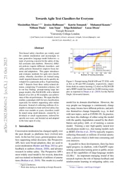 Towards Agile Text Classifiers for Everyone