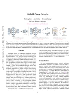 Stitchable Neural Networks