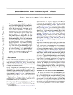 Dataset Distillation with Convexified Implicit Gradients
