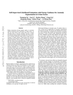 Self-Supervised Likelihood Estimation with Energy Guidance for Anomaly Segmentation in Urban Scenes