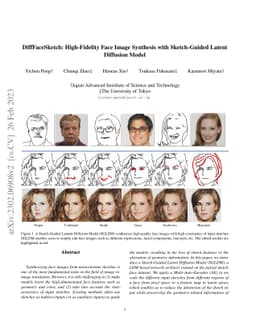DiffFaceSketch: High-Fidelity Face Image Synthesis with Sketch-Guided
  Latent Diffusion Model
