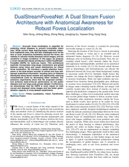 DualStreamFoveaNet: A Dual Stream Fusion Architecture with Anatomical
  Awareness for Robust Fovea Localization