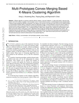 Multi-Prototypes Convex Merging Based K-Means Clustering Algorithm