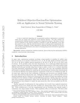 Multilevel Objective-Function-Free Optimization with an Application to
  Neural Networks Training