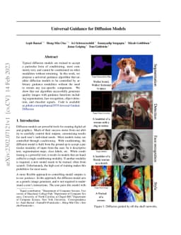 Universal Guidance for Diffusion Models