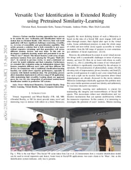 Versatile User Identification in Extended Reality using Pretrained
  Similarity-Learning