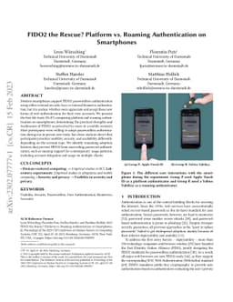 FIDO2 the Rescue? Platform vs. Roaming Authentication on Smartphones