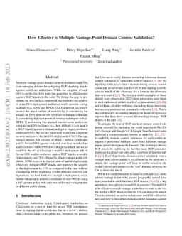How Effective is Multiple-Vantage-Point Domain Control Validation?