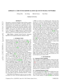 QTrojan: A Circuit Backdoor Against Quantum Neural Networks
