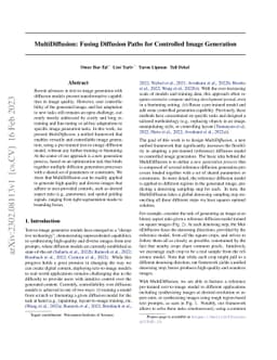 MultiDiffusion: Fusing Diffusion Paths for Controlled Image Generation