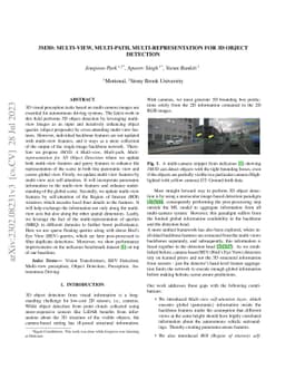 3M3D: Multi-view, Multi-path, Multi-representation for 3D Object
  Detection