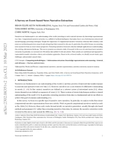 A Survey on Event-based News Narrative Extraction